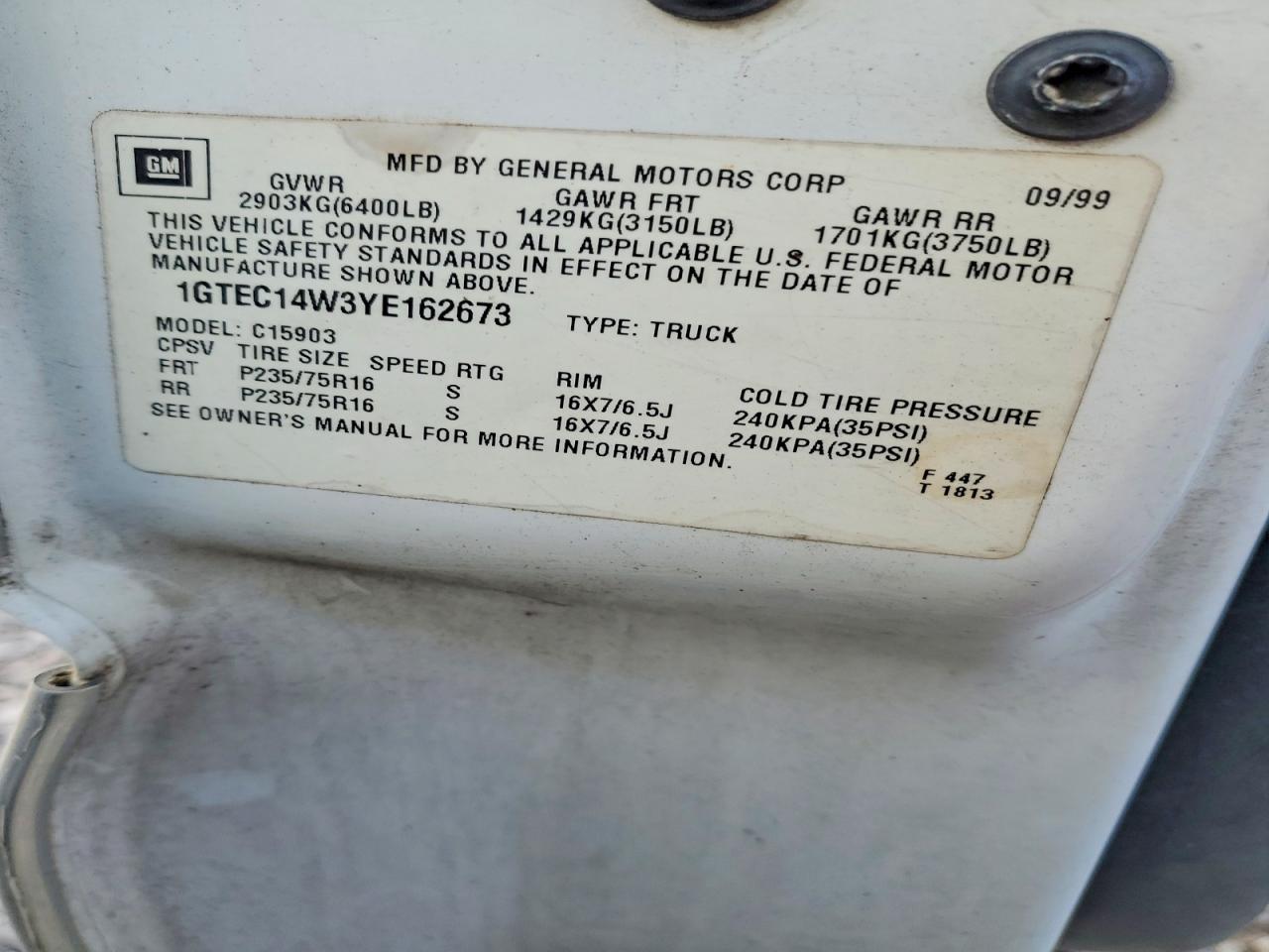 2000 GMC NEW SIERRA C1500 photo 12