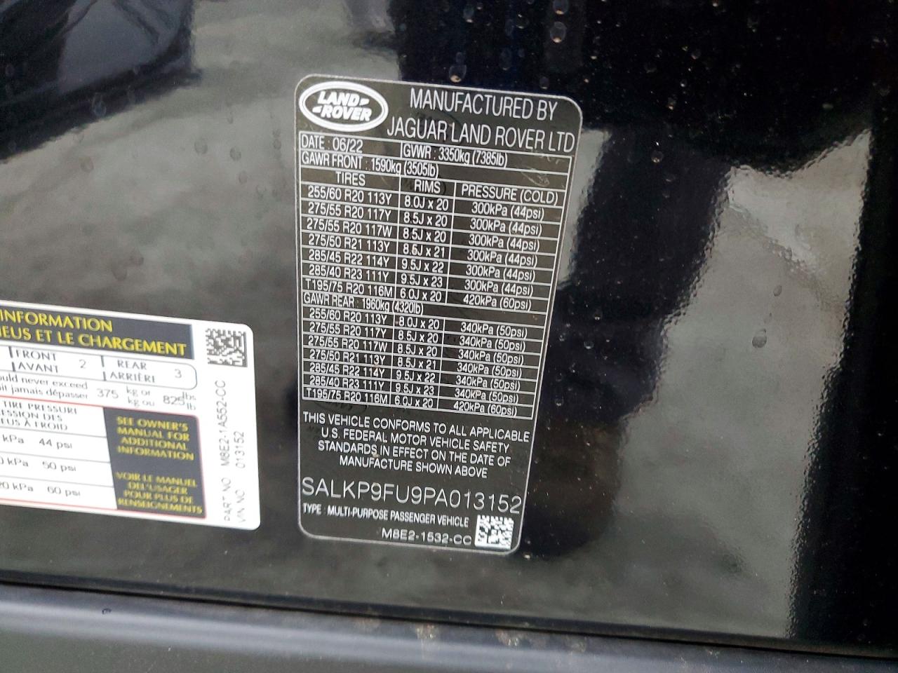 2023 LAND ROVER RANGE ROVER SE photo 53