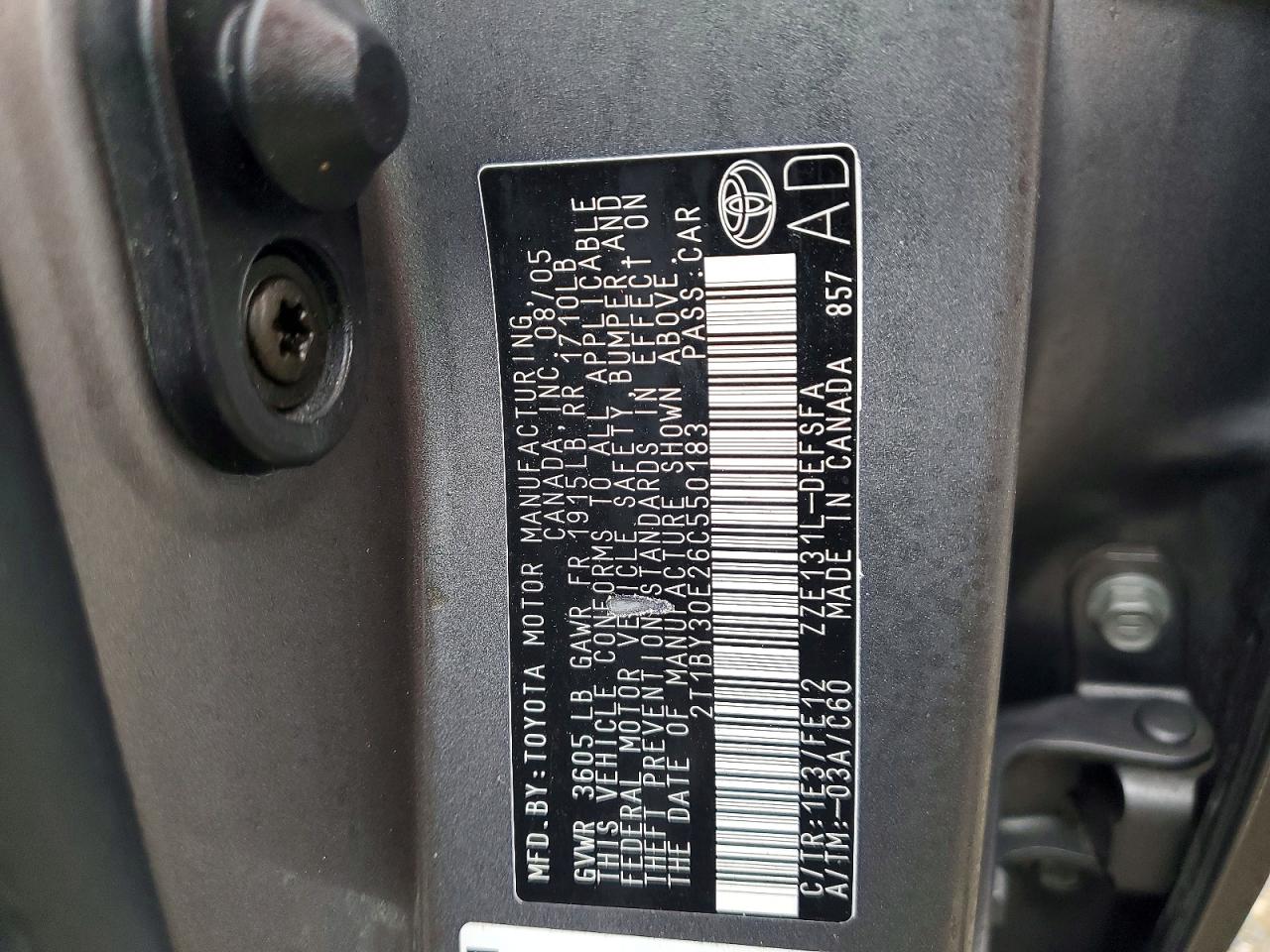 2006 TOYOTA COROLLA XRS photo 12