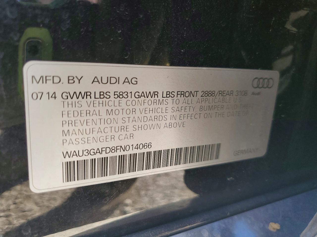 2015 AUDI A8 L QUATTRO photo 12