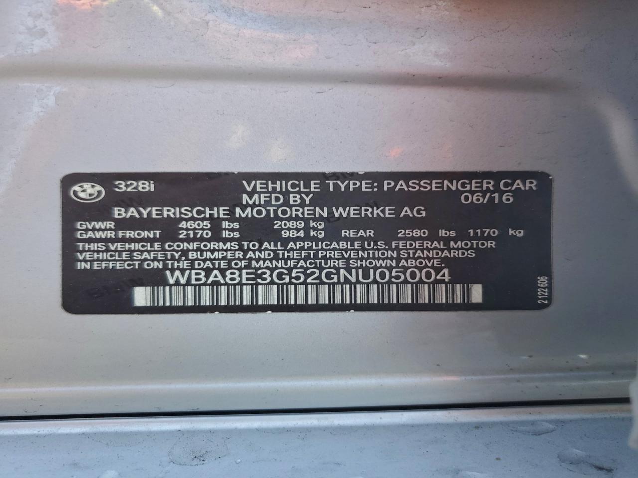2016 BMW 328 XI SULEV photo 34