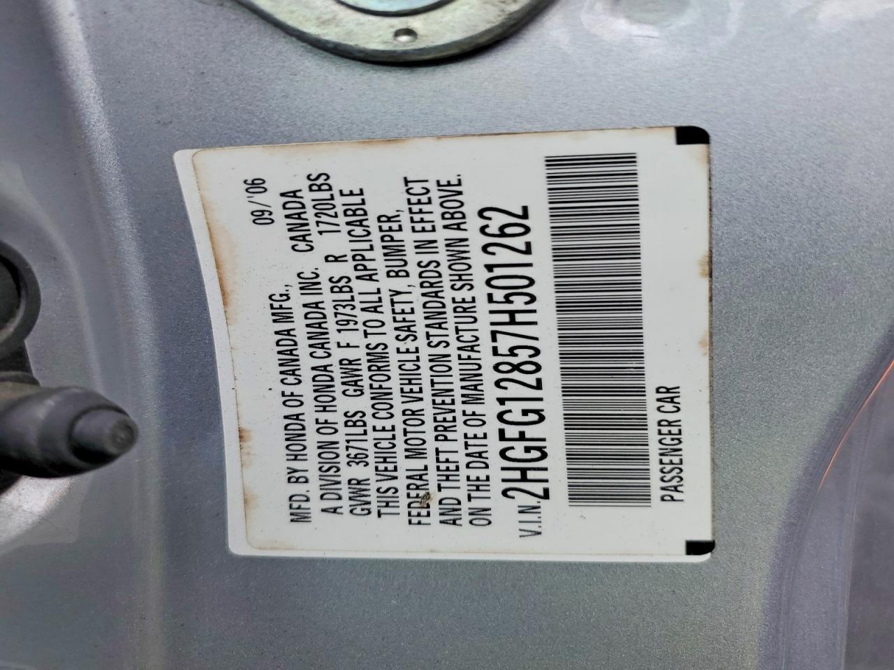 2007 HONDA CIVIC EX photo 23