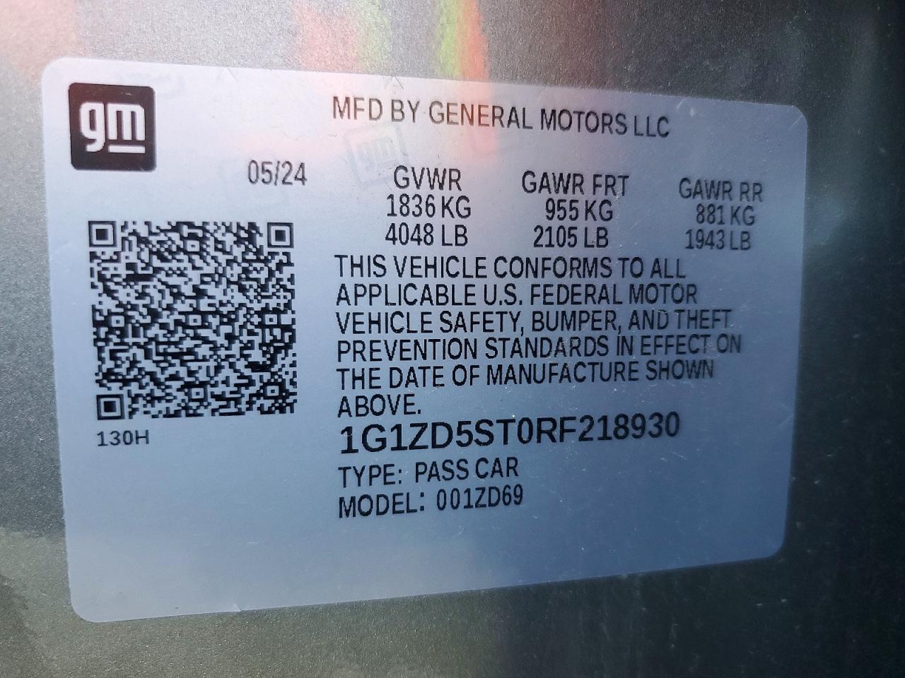 2024 CHEVROLET MALIBU LT photo 23
