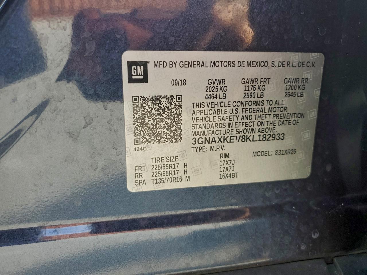2019 CHEVROLET EQUINOX LT photo 13