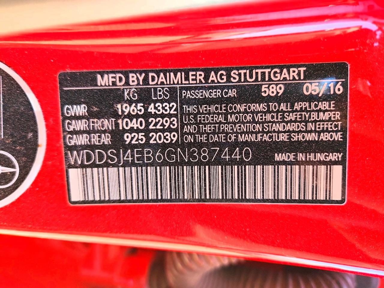2016 MERCEDES-BENZ CLA 250 photo 13