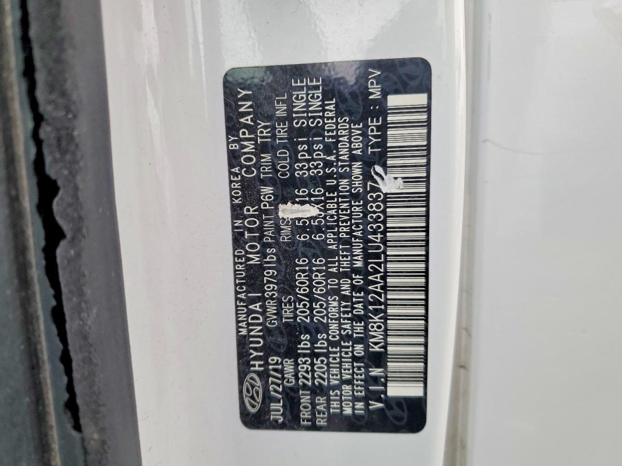 2020 HYUNDAI KONA photo 12