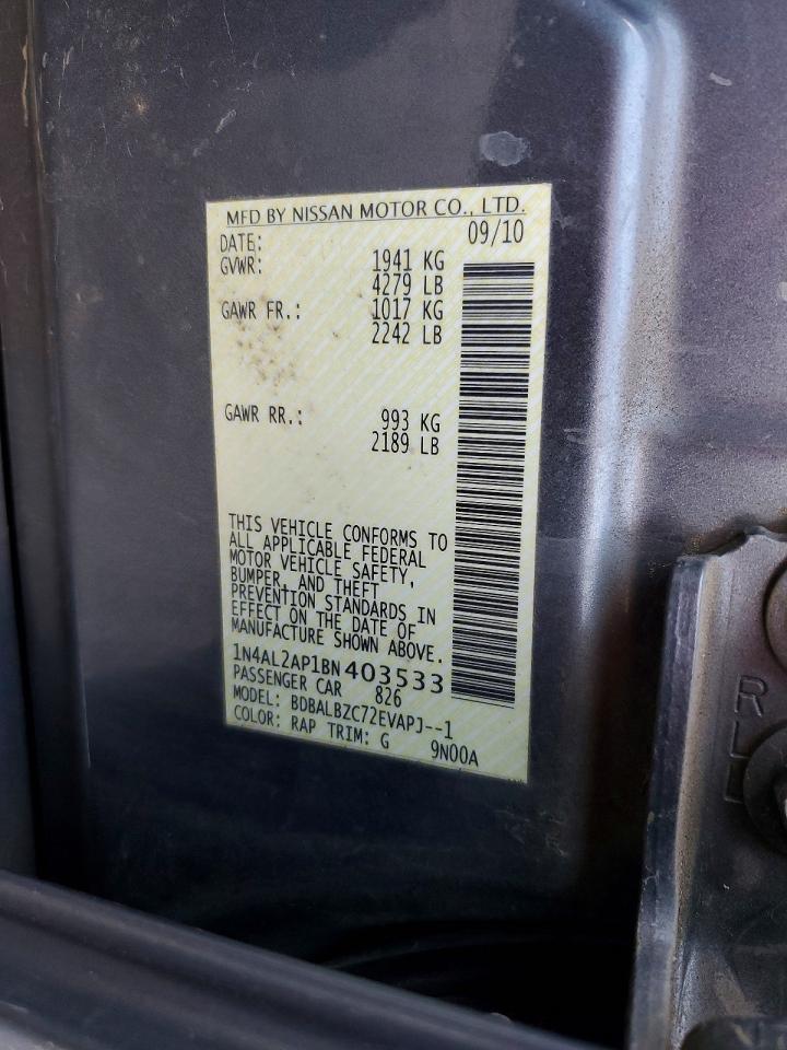2011 NISSAN ALTIMA photo 25