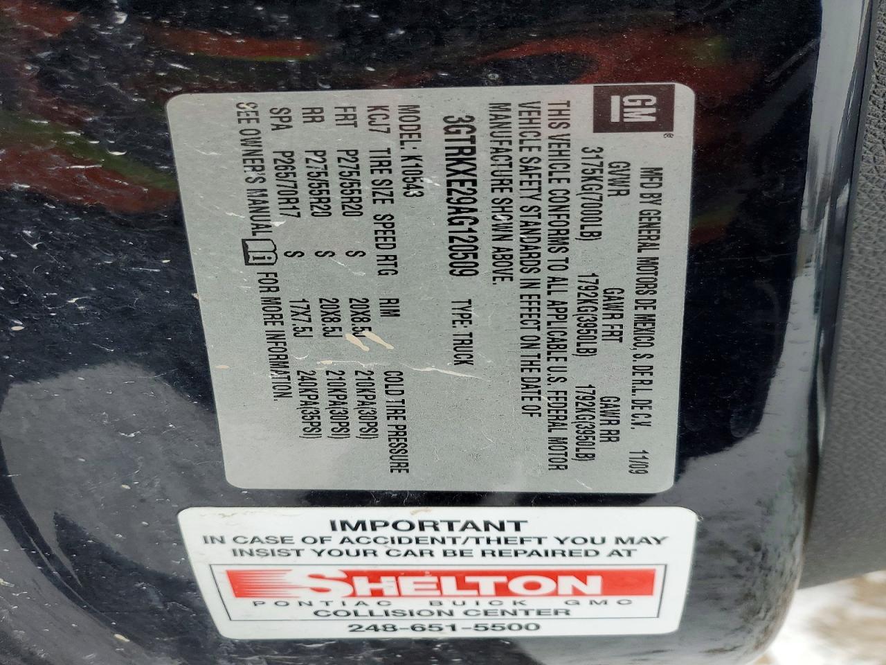 2010 GMC SIERRA K1500 DENALI photo 12