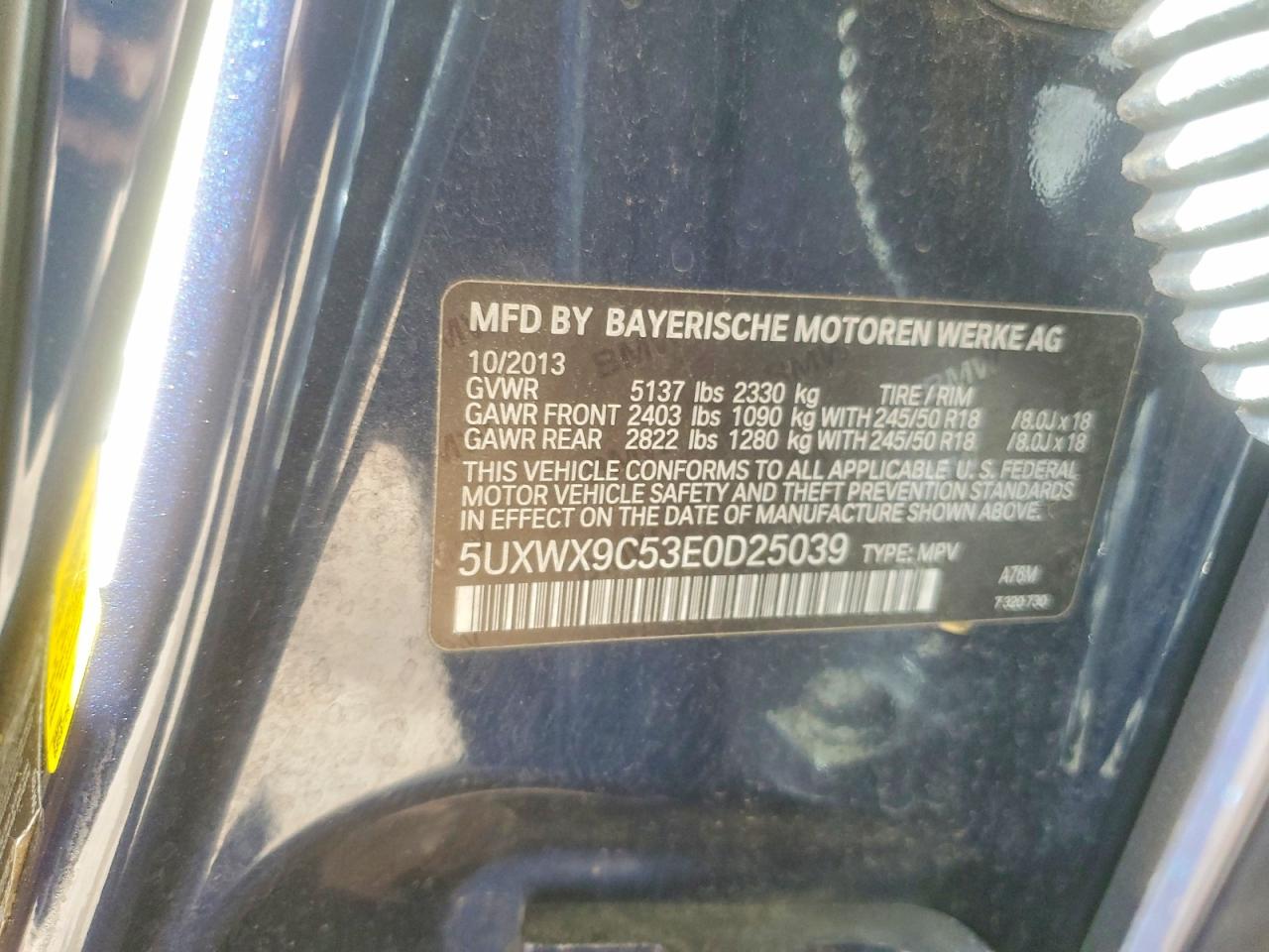 2014 BMW X3 XDRIVE28I photo 13