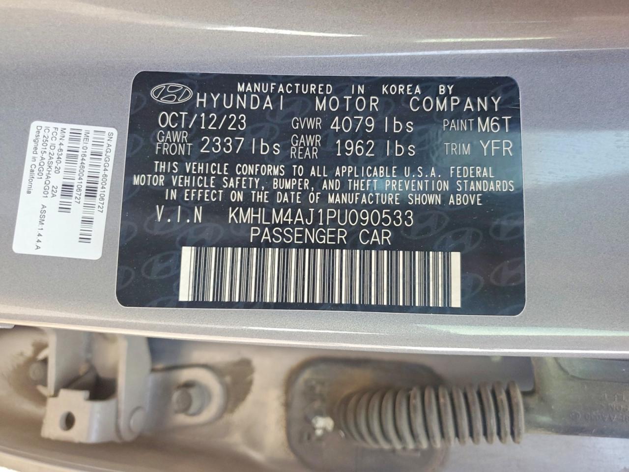 2023 HYUNDAI ELANTRA BLUE photo 12
