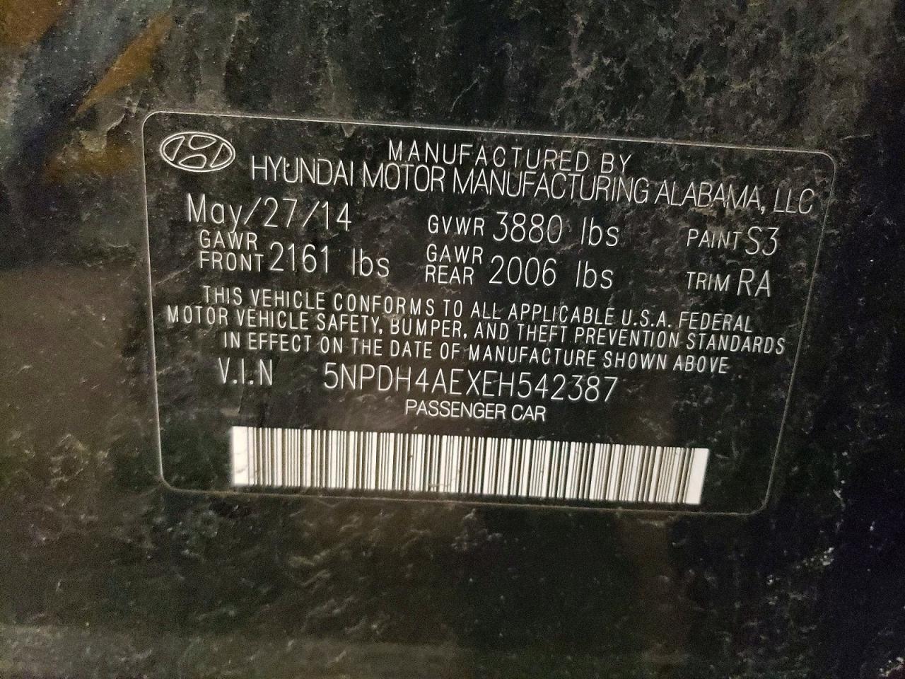 2014 HYUNDAI ELANTRA SE photo 12