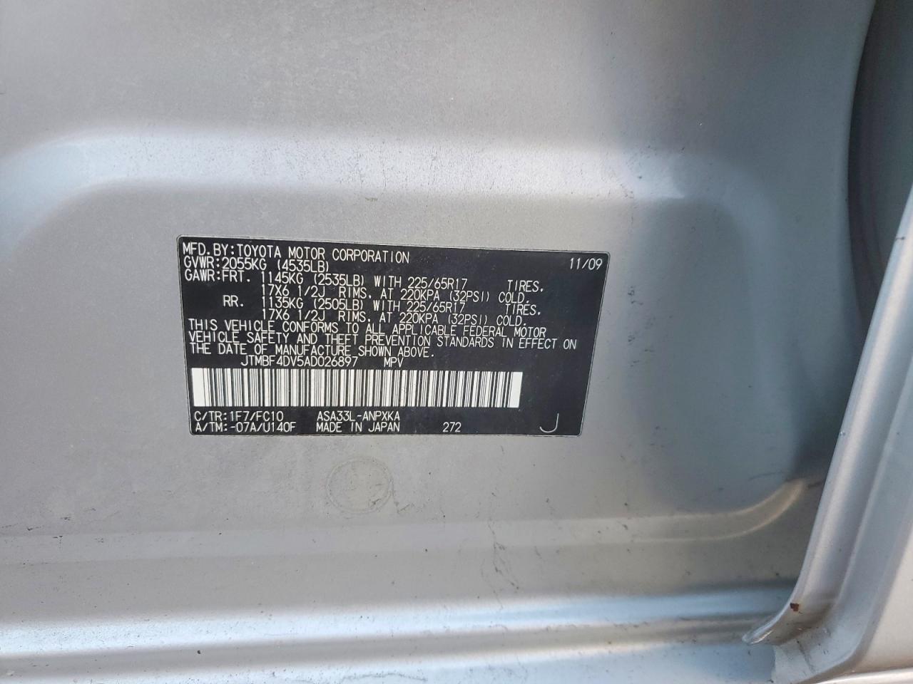 2010 TOYOTA RAV4 photo 14