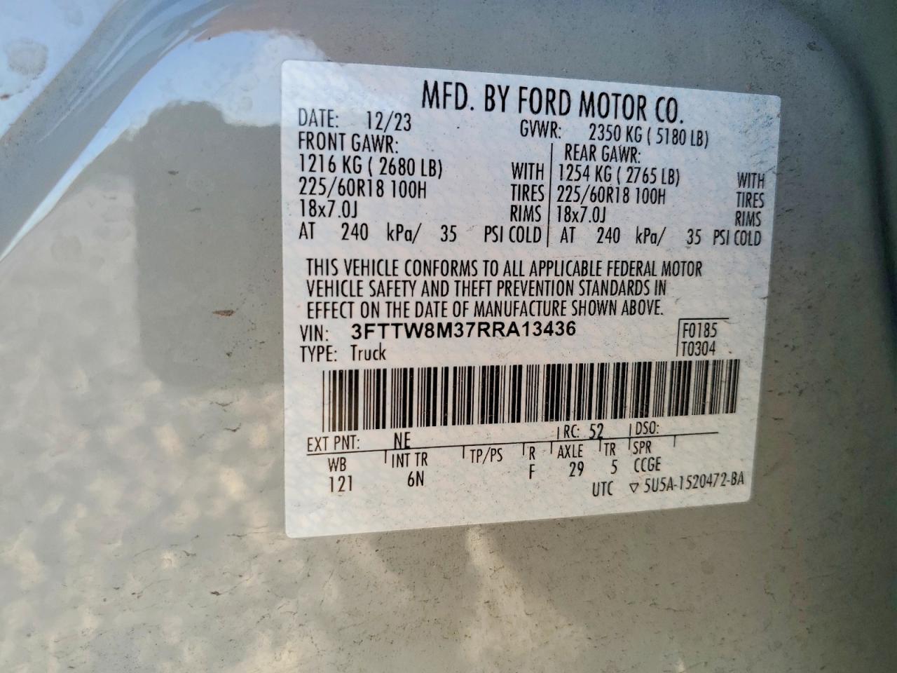 2024 FORD MAVERICK LARIAT photo 34