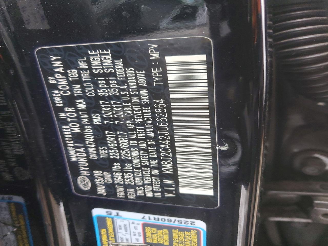 2018 HYUNDAI TUCSON SE photo 14