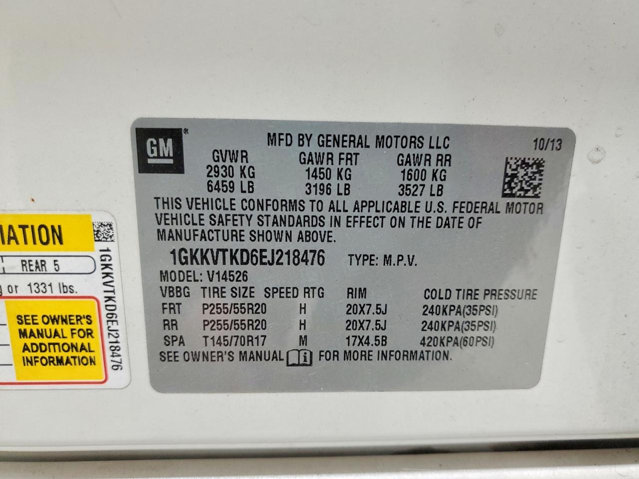 2014 GMC ACADIA DENALI photo 13