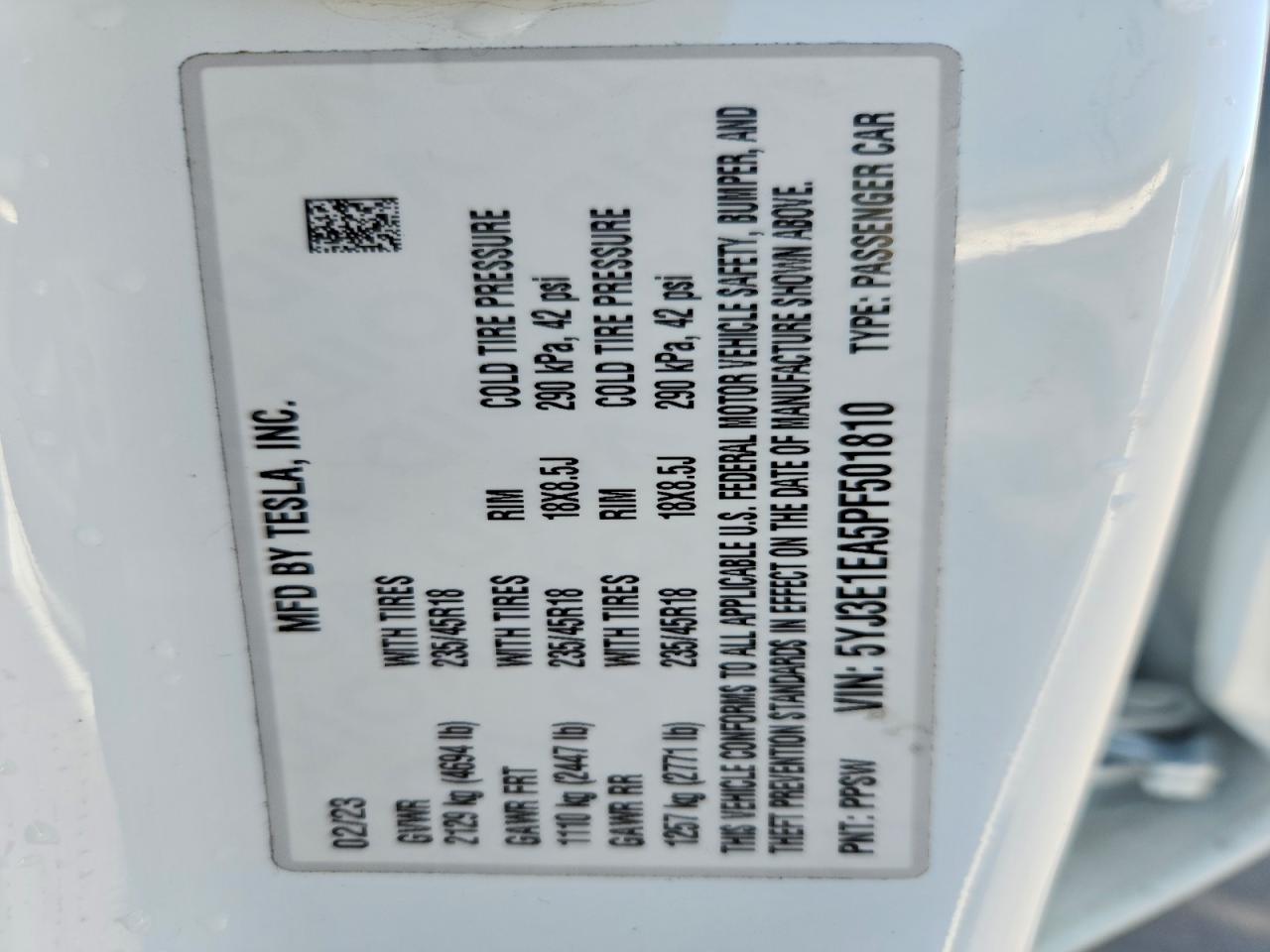 2023 TESLA MODEL 3 photo 25