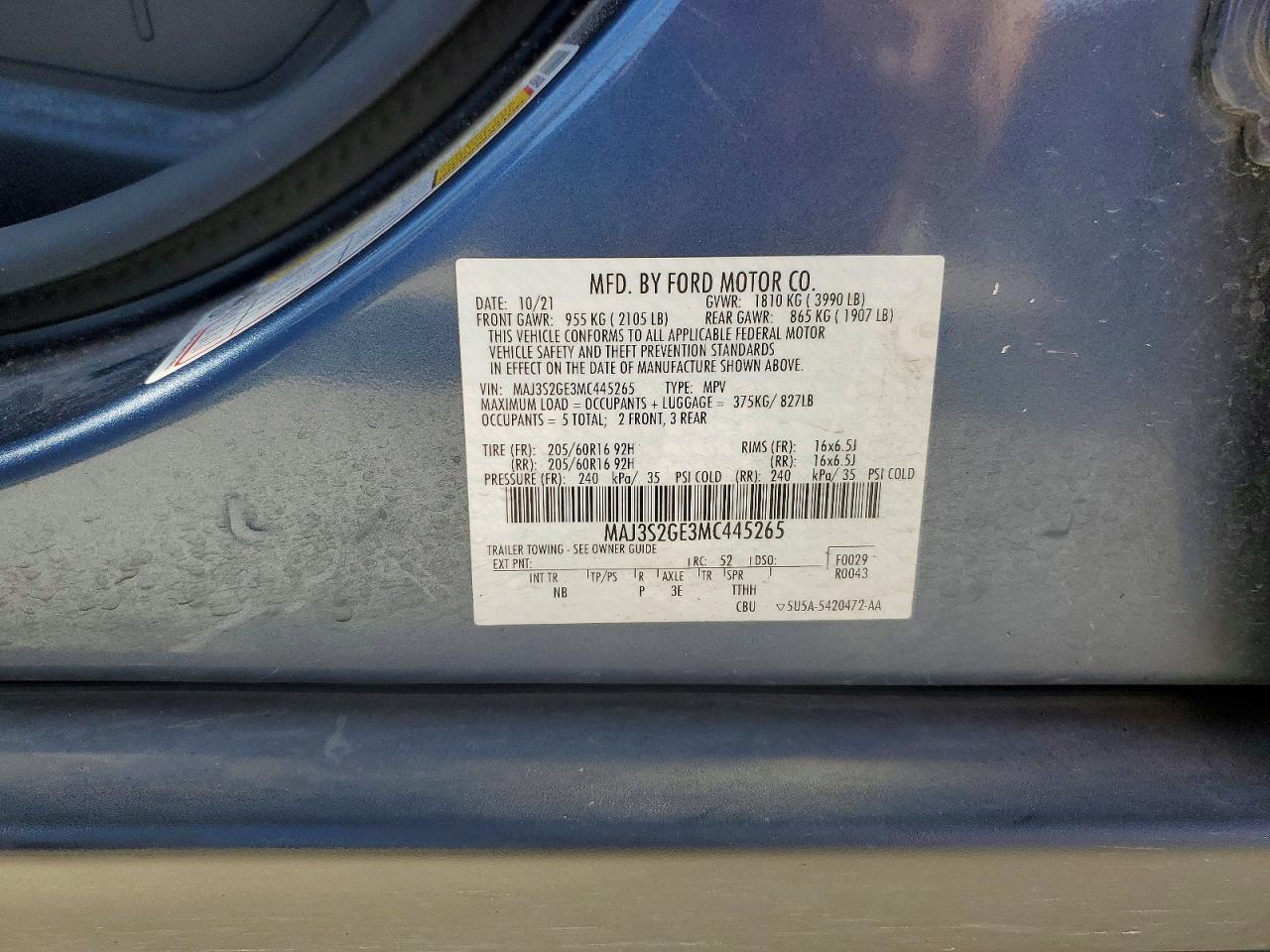 2021 FORD ECOSPORT SE photo 13