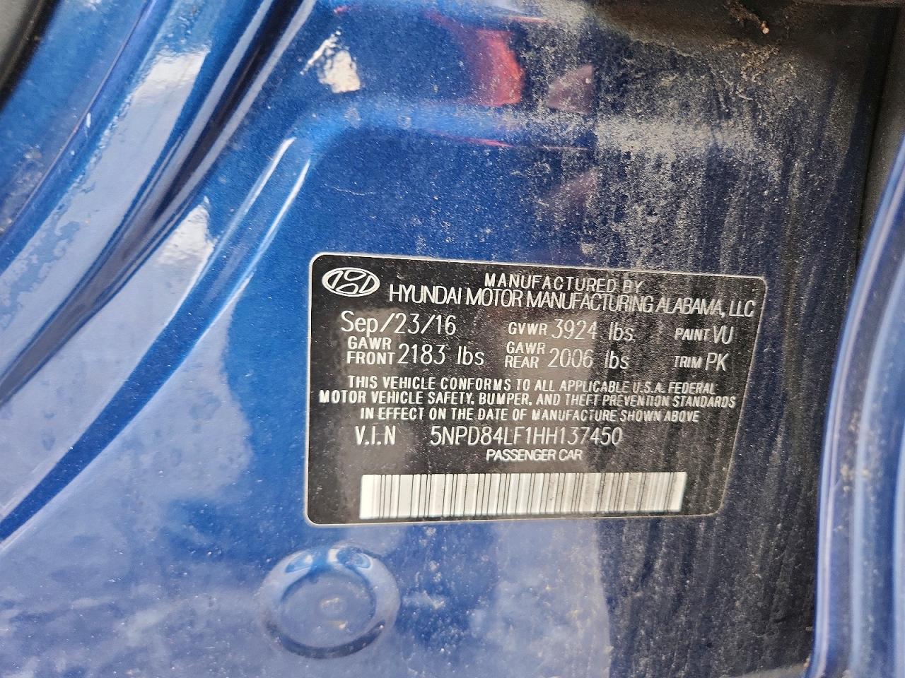 2017 HYUNDAI ELANTRA SE photo 12