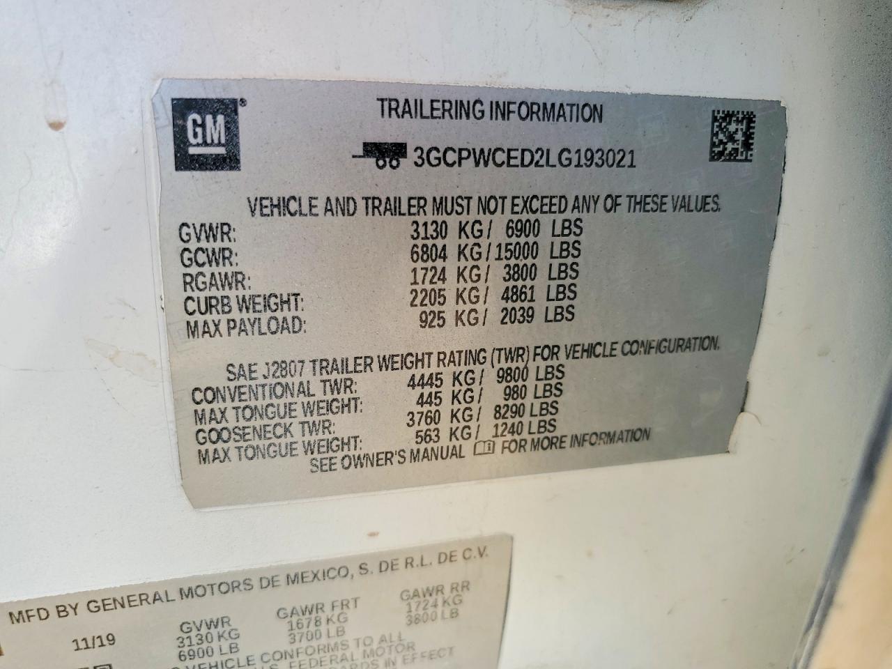 2020 CHEVROLET SILVERADO C1500 LT photo 12