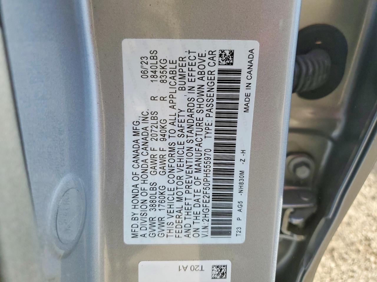 2023 HONDA CIVIC SPORT photo 23