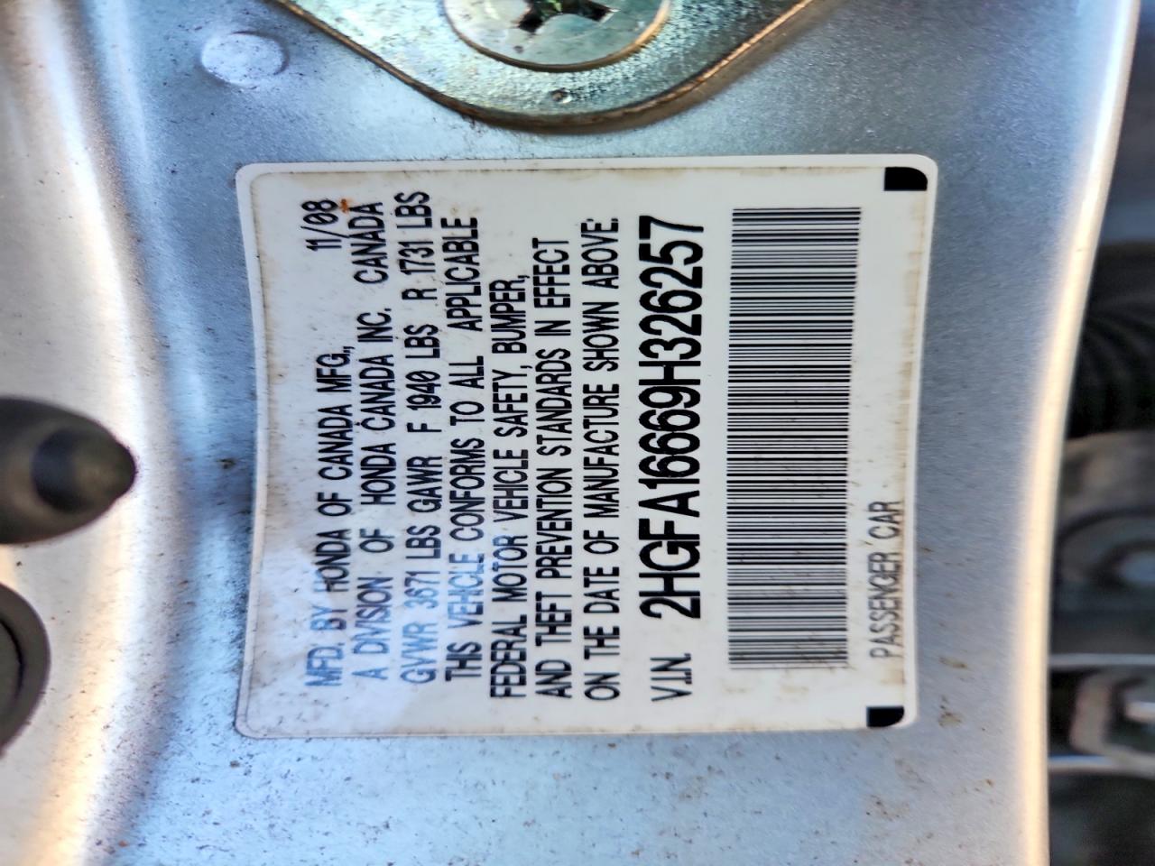 2009 HONDA CIVIC photo 13