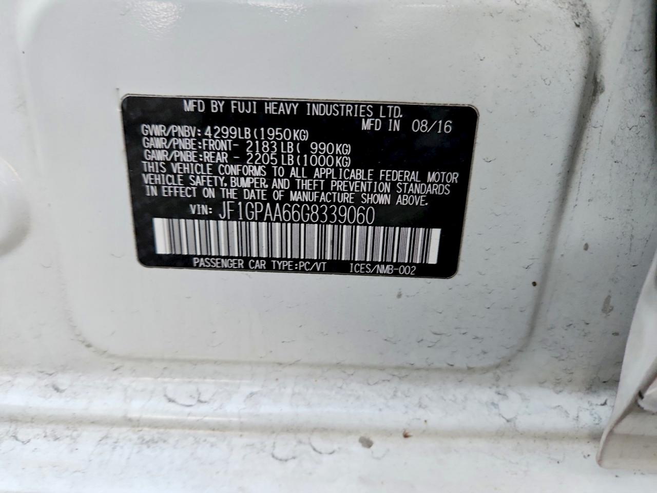 2016 SUBARU IMPREZA photo 23