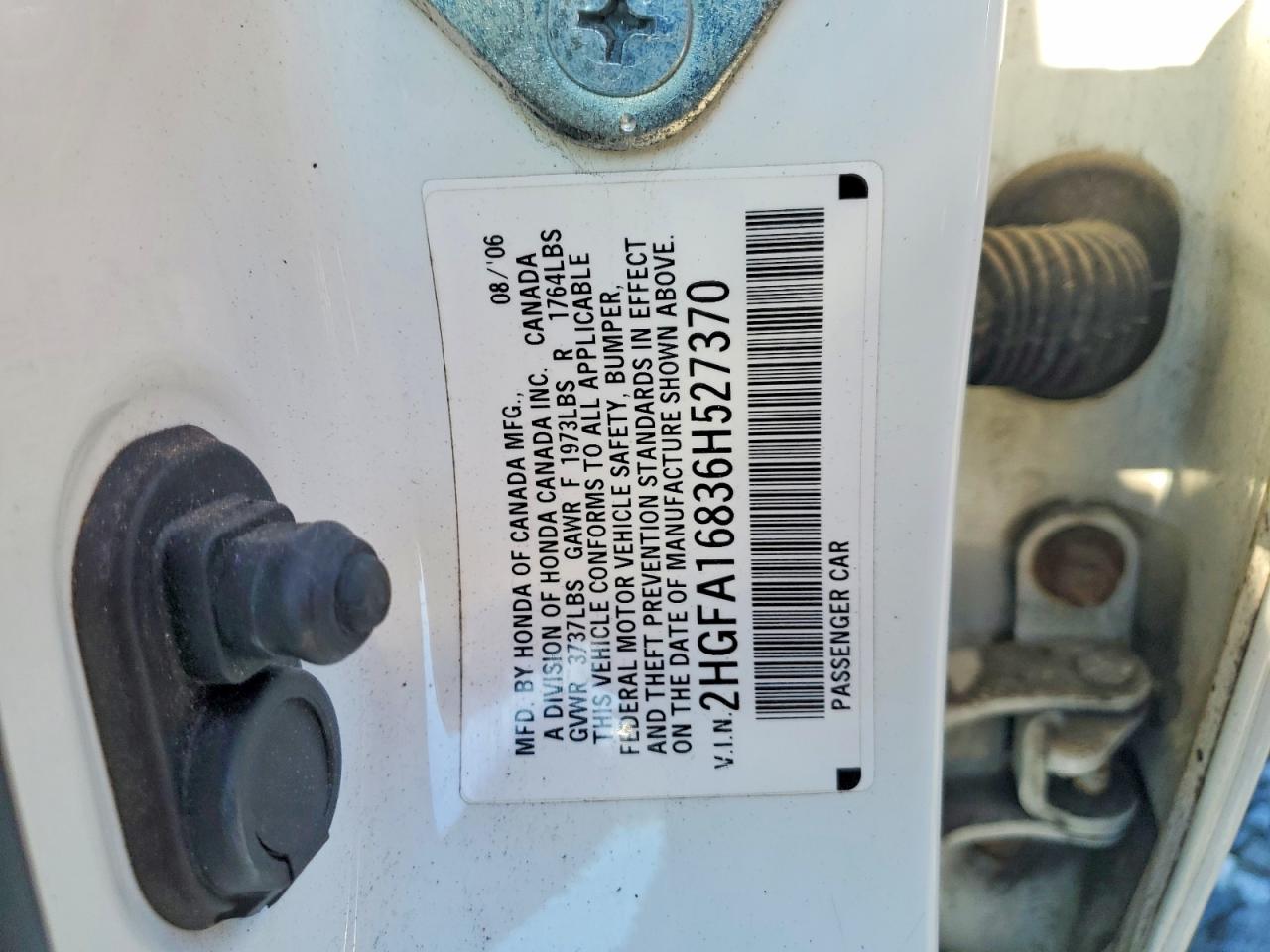 2006 HONDA CIVIC EX photo 12