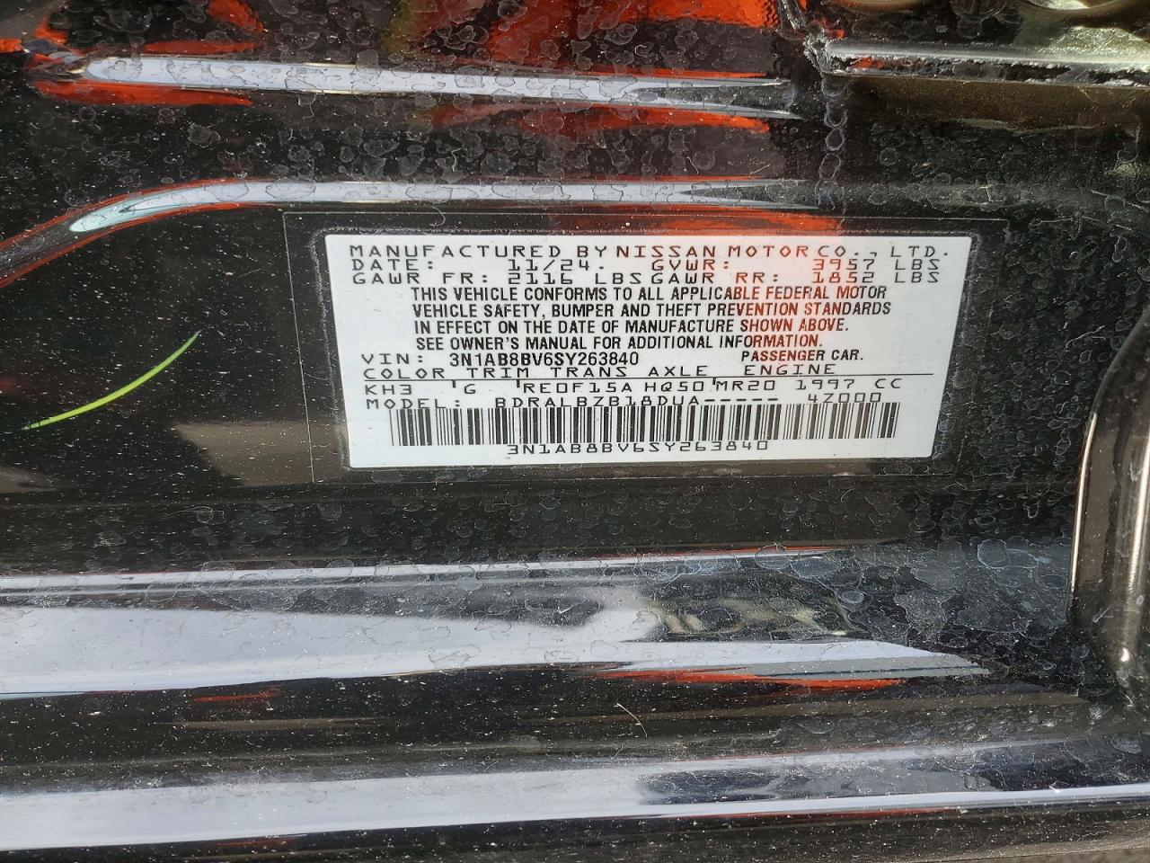 2025 NISSAN SENTRA S photo 12