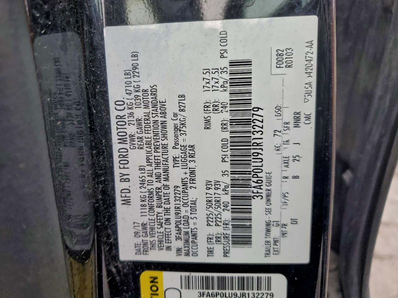 2018 FORD FUSION SE HYBRID photo 12