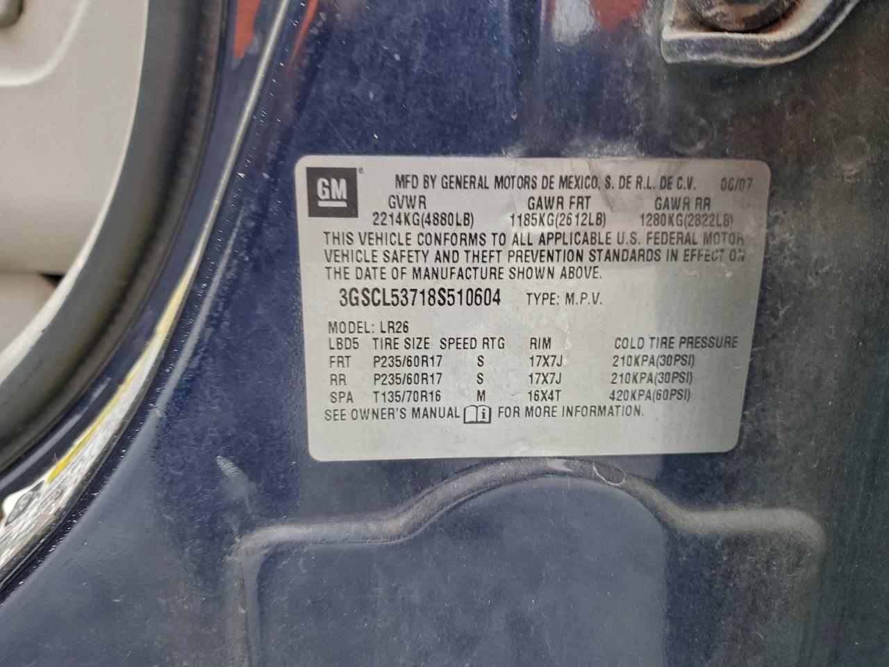 2008 SATURN VUE XR photo 13