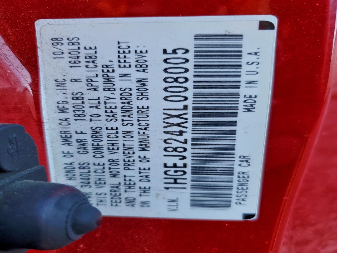 1999 HONDA CIVIC EX photo 12