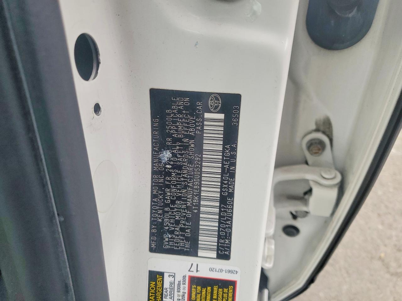 2013 TOYOTA AVALON BASE photo 12