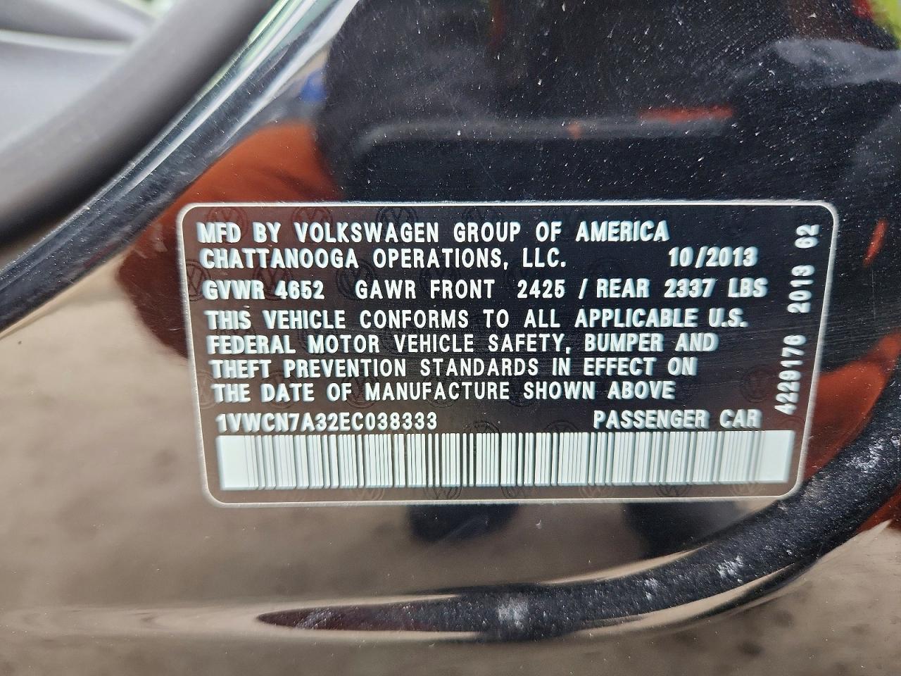 2014 VOLKSWAGEN PASSAT SEL photo 13