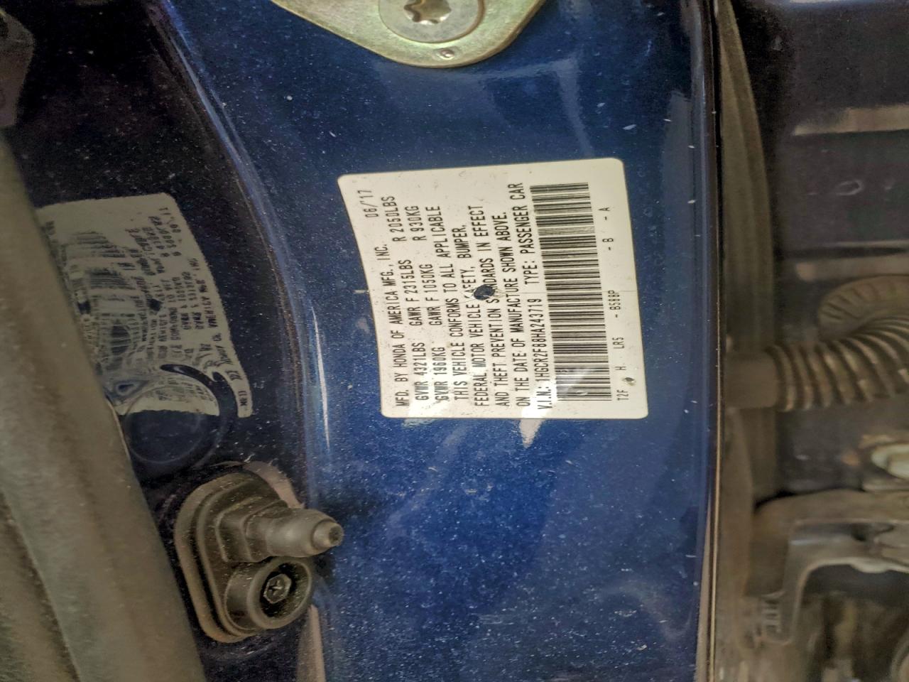 2017 HONDA ACCORD EXL photo 23