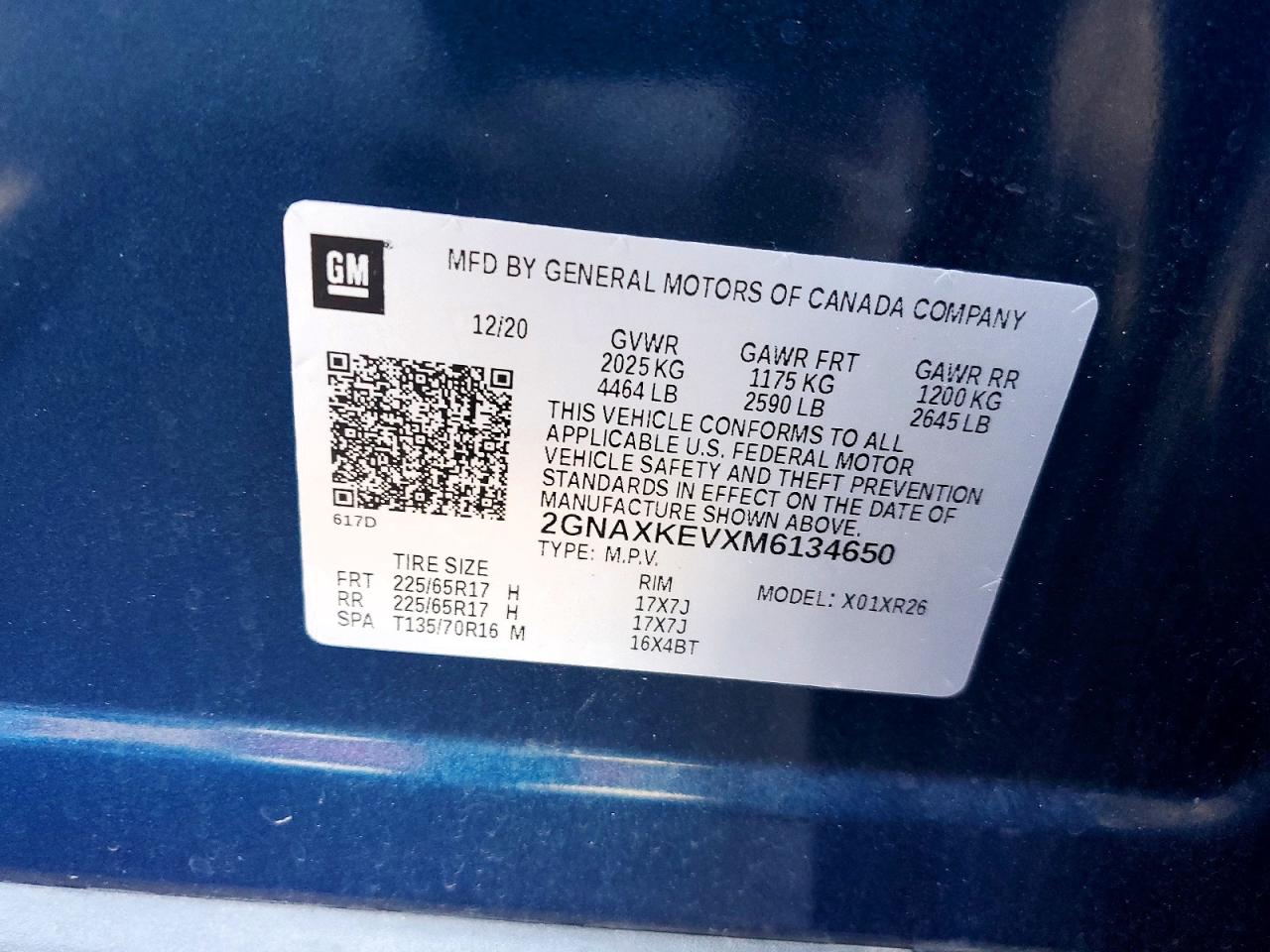 2021 CHEVROLET EQUINOX LT photo 14