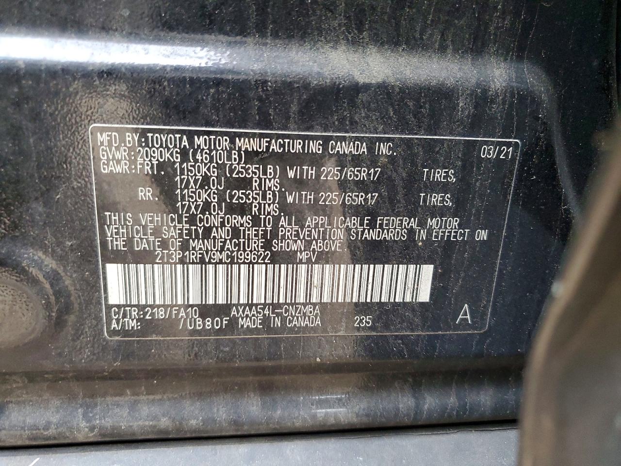 2021 TOYOTA RAV4 XLE photo 13