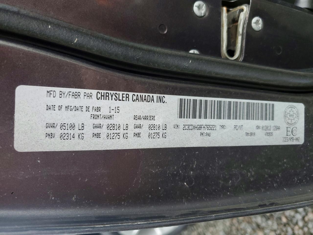 2015 DODGE CHARGER SXT photo 12
