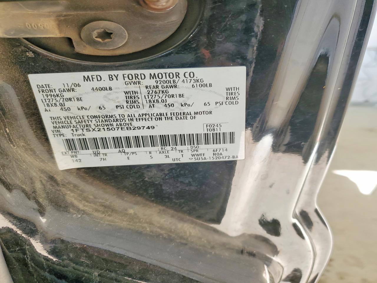 2007 FORD F250 SUPER DUTY photo 13