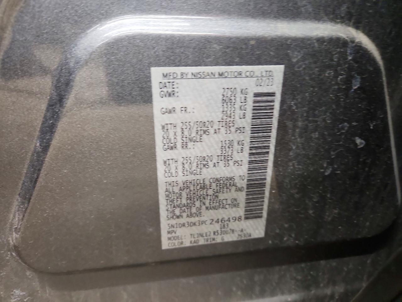 2023 NISSAN PATHFINDER PLATINUM photo 37