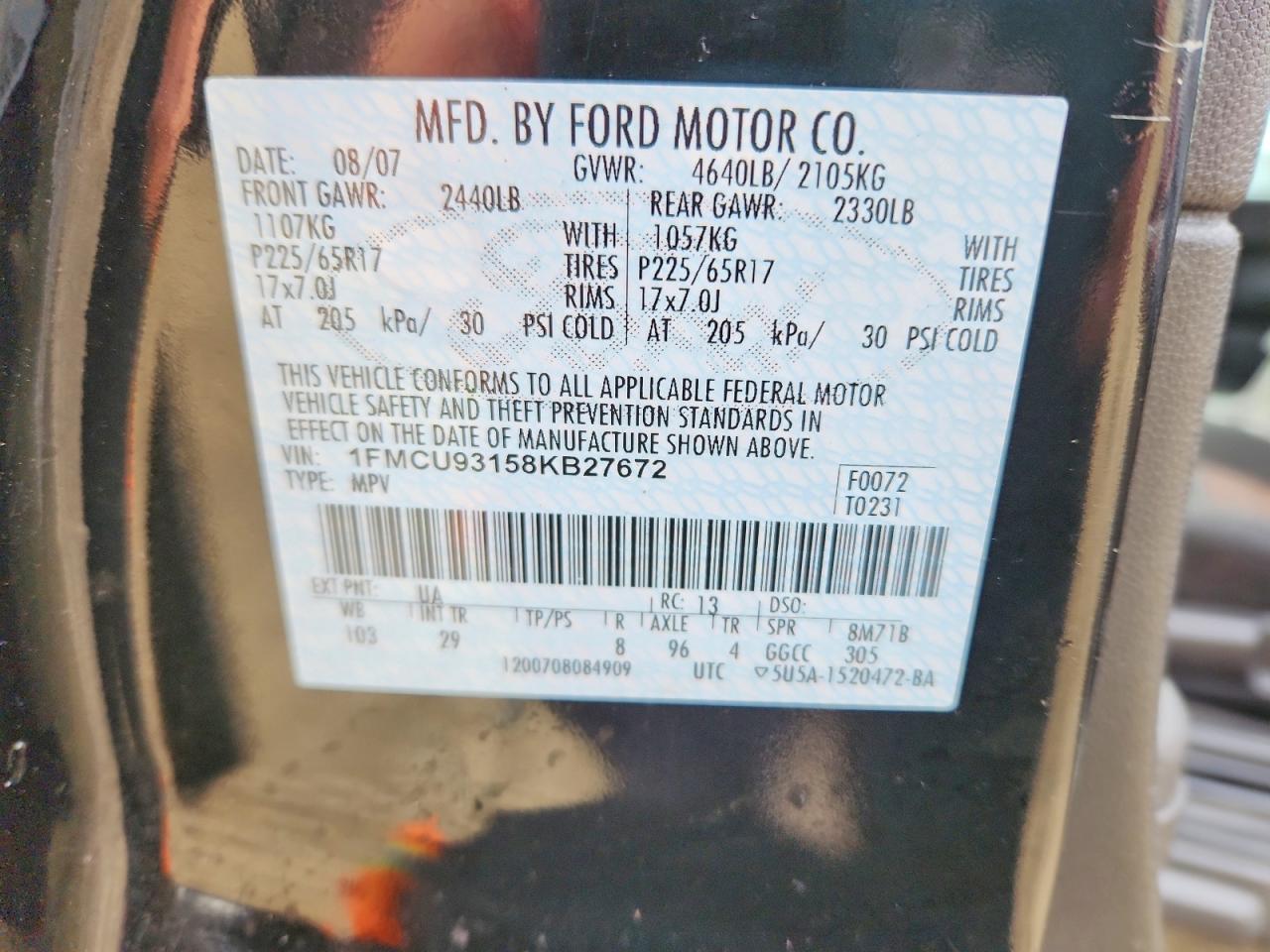 2008 FORD ESCAPE XLT photo 13