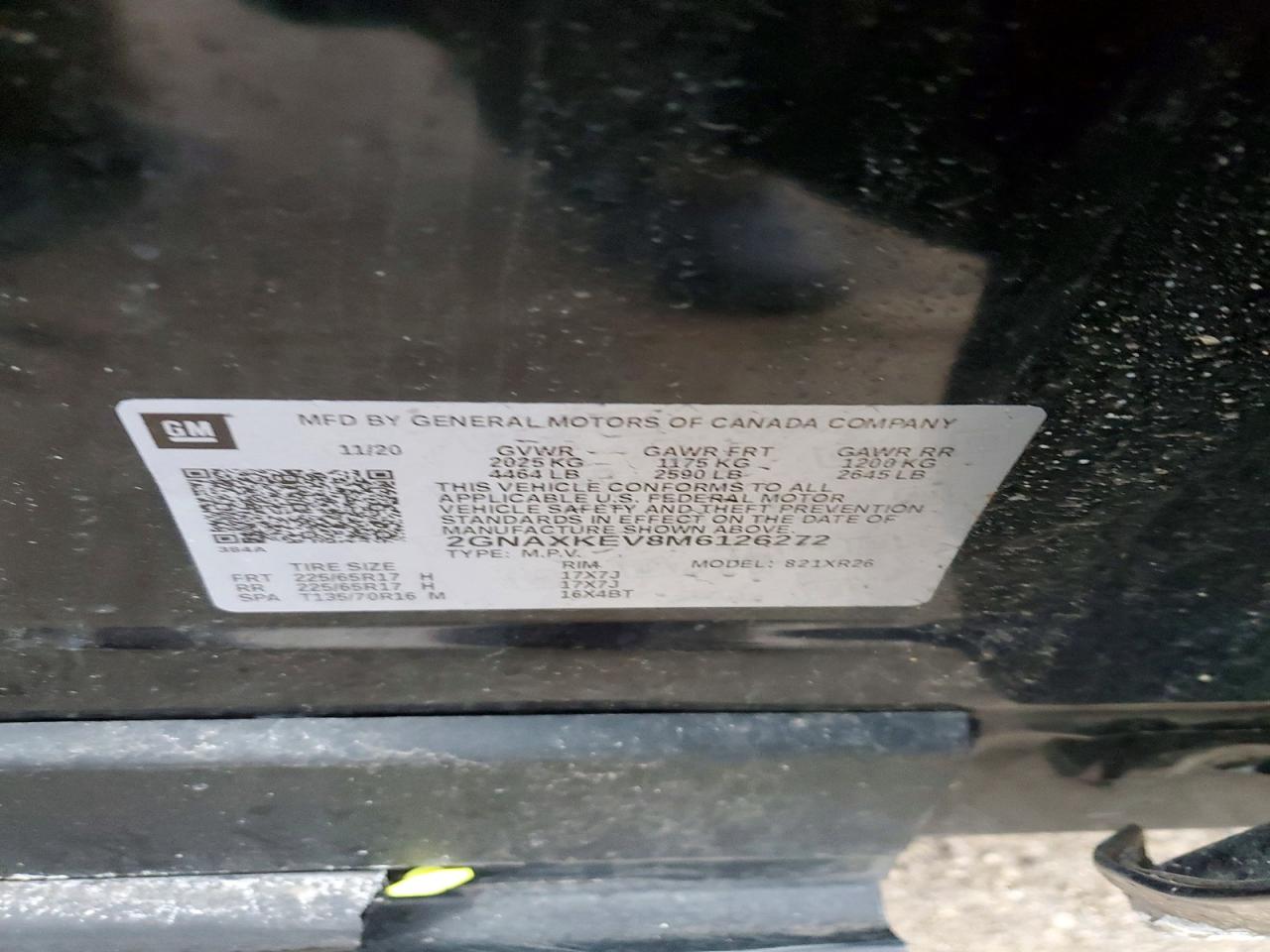 2021 CHEVROLET EQUINOX LT photo 13