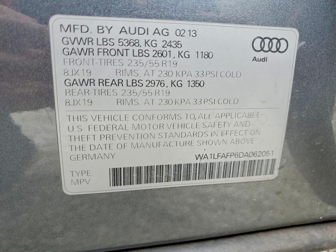 2013 AUDI Q5 PREMIUM PLUS photo 12