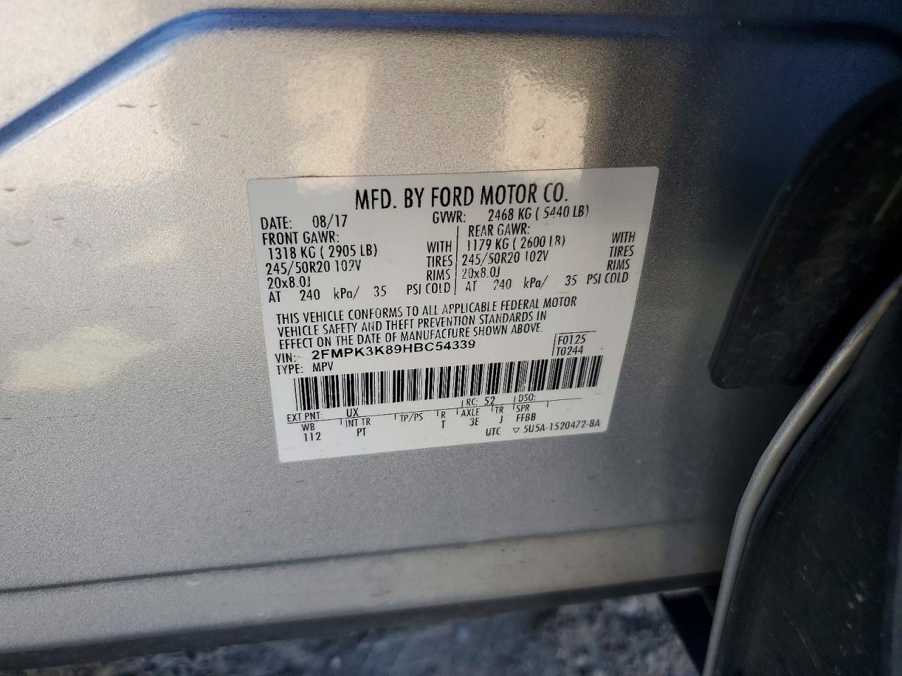 2017 FORD EDGE TITANIUM photo 13