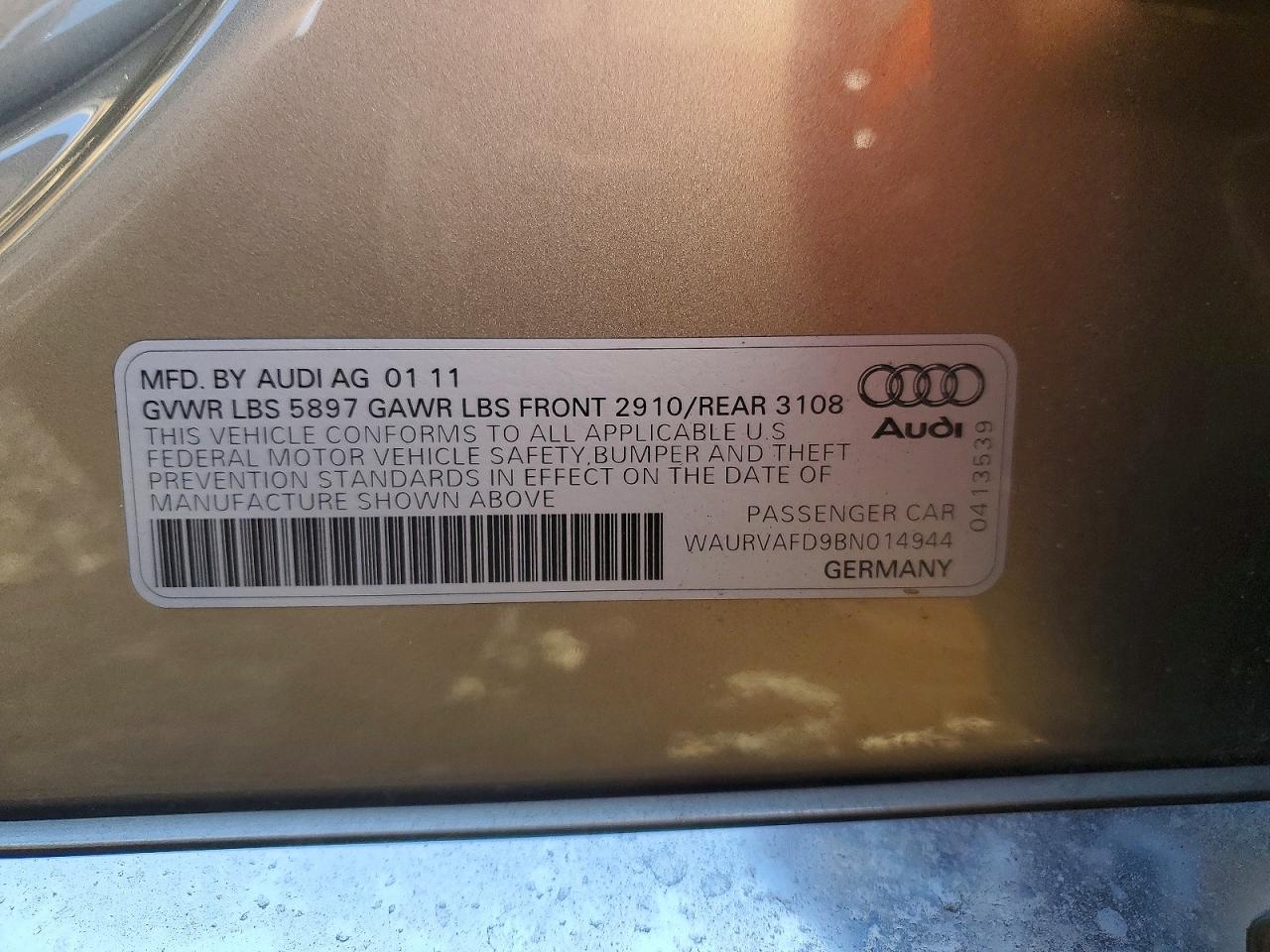 2011 AUDI A8 L QUATTRO photo 12