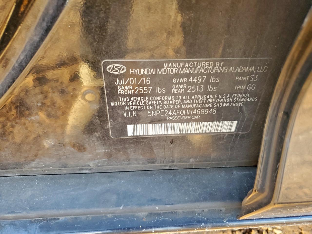 2017 HYUNDAI SONATA SE photo 12