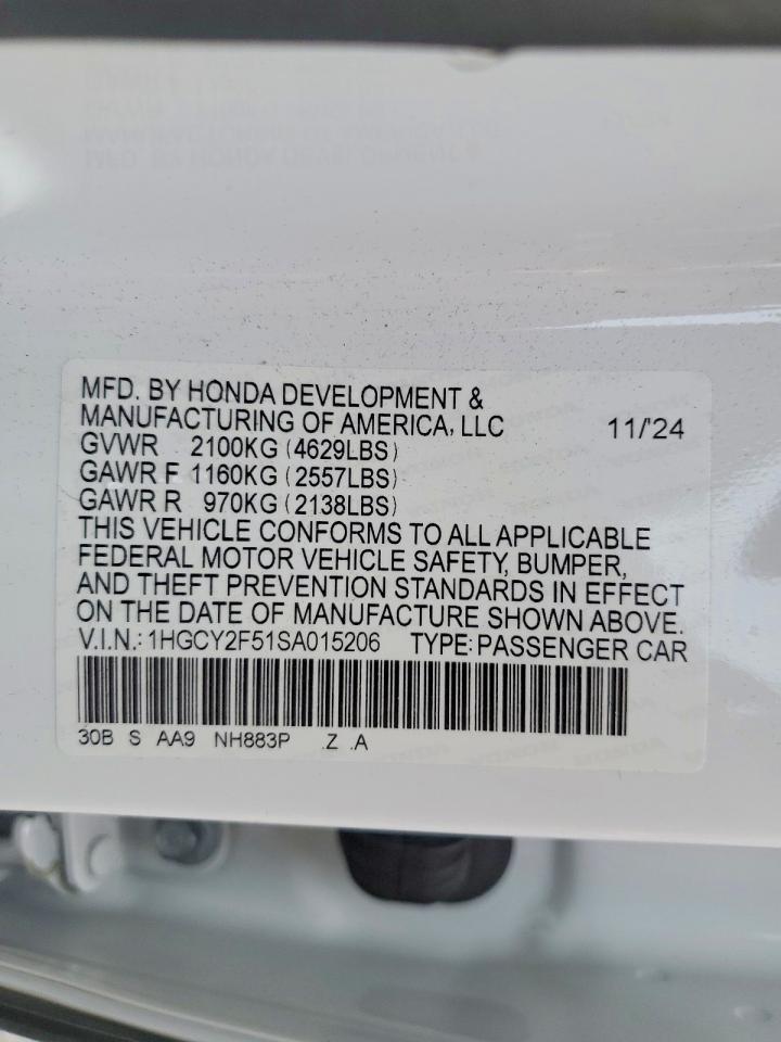 2025 HONDA ACCORD HYBRID SPORT photo 12
