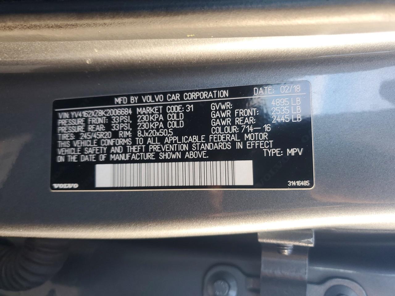 2019 VOLVO XC40 T5 MOMENTUM photo 13