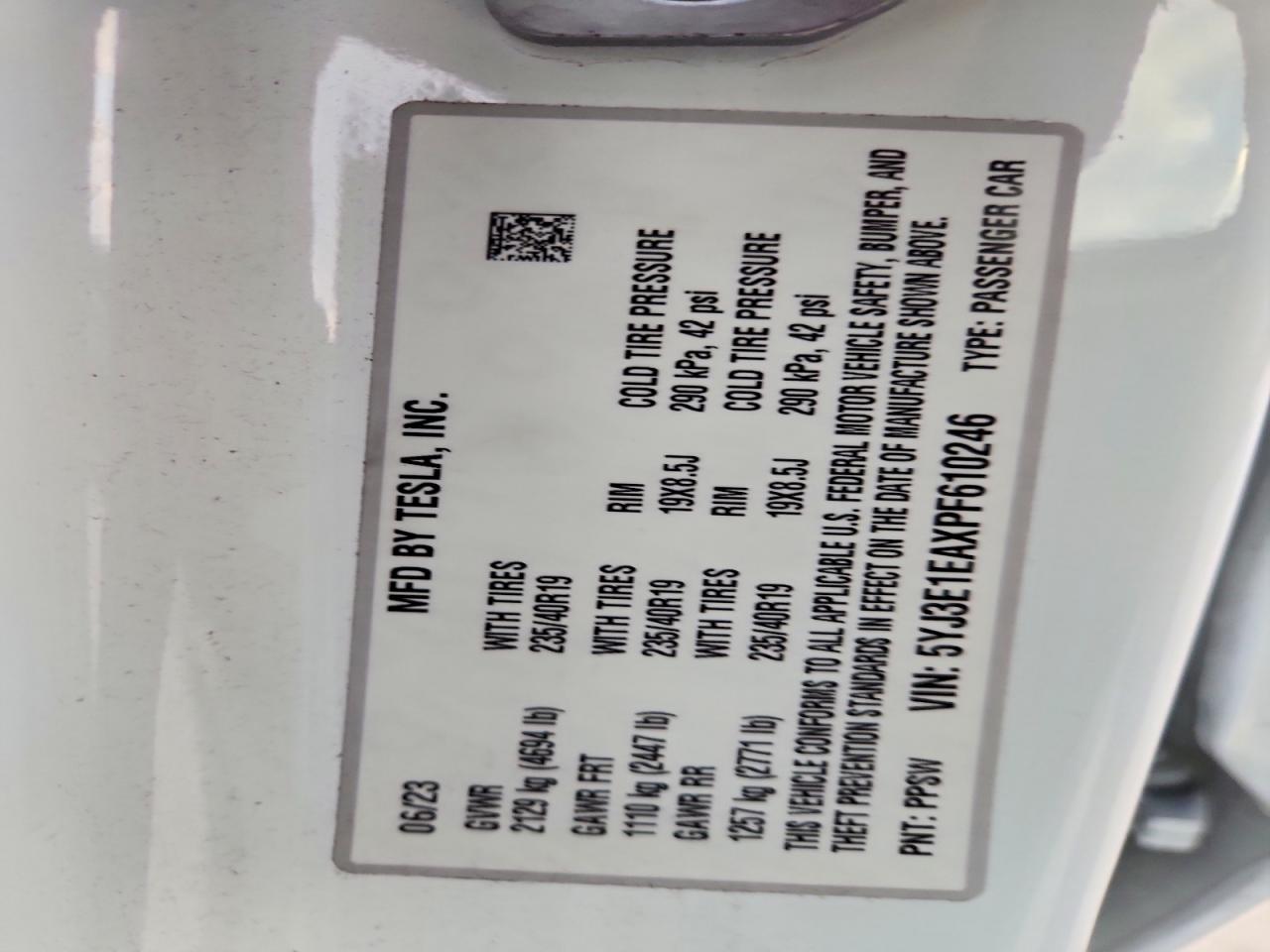 2023 TESLA MODEL 3 photo 25