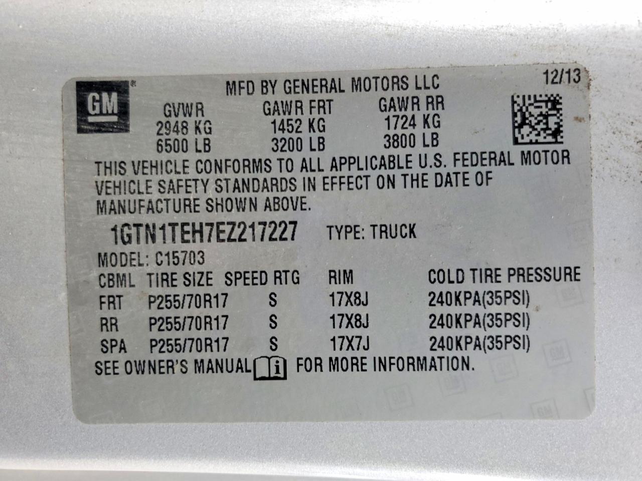 2014 GMC SIERRA C1500 photo 12