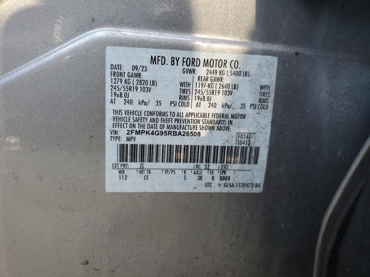 2024 FORD EDGE SE photo 14